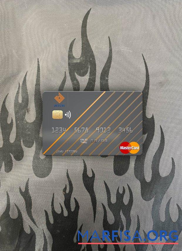 Blank Gambia Access Bank mastercard photolook front real example